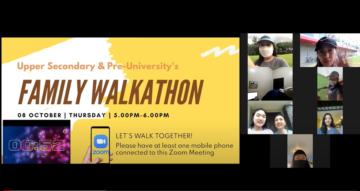 Upper Secondary & Pre-University’s Family Walkathon