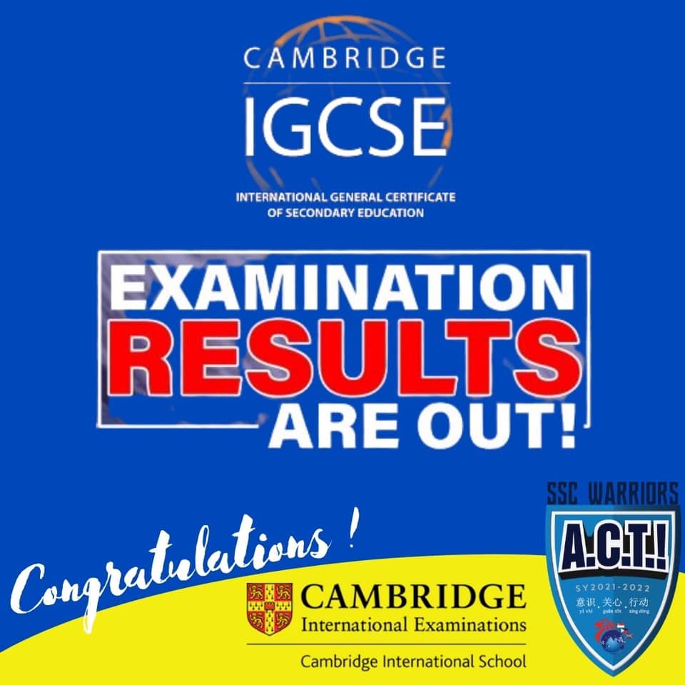Cambridge IGCSE Exam Results Singapore School Cebu