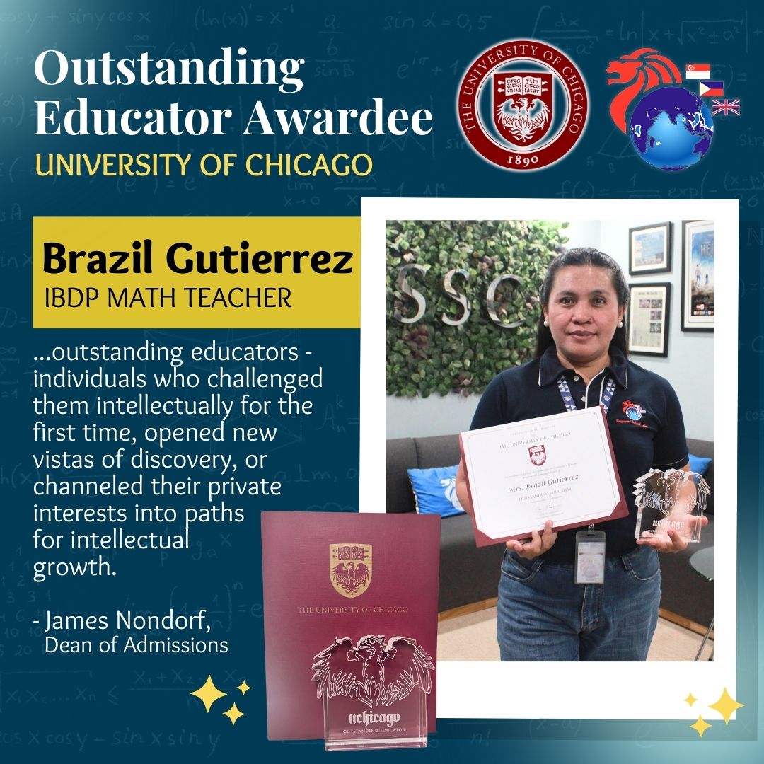 Teacher Brazil recognised as Outstanding Educator by UChicago